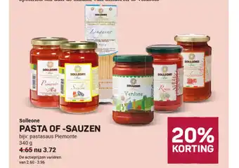 Ekoplaza Solleone pasta of -sauzen 340 g aanbieding