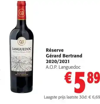 Colruyt Réserve Gérard Bertrand 2020/2021 aanbieding