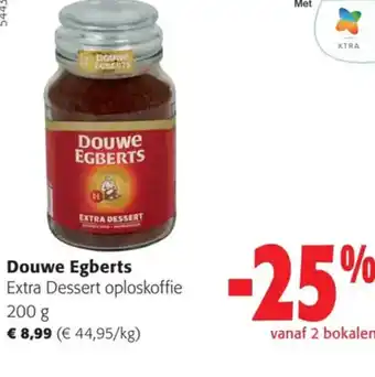 Colruyt Douwe Egberts Extra Dessert oploskoffie 200g aanbieding