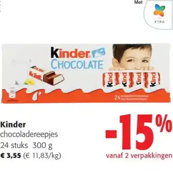 Kinder chocoladereepjes 24 stuks 300 g