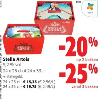 Colruyt Stella Artois 24 x 33 cl aanbieding