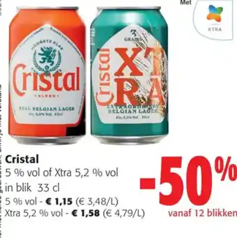 Colruyt Cristal in blik 33 cl aanbieding
