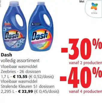 Colruyt Dash volledig assortiment aanbieding