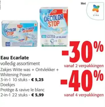Colruyt Eau Ecarlate volledig assortiment aanbieding