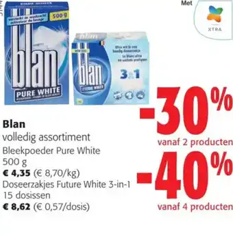 Colruyt Blan volledig assortiment aanbieding