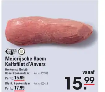 Sligro-M Meierijsche Roem Kalfsfilet d'Anvers aanbieding