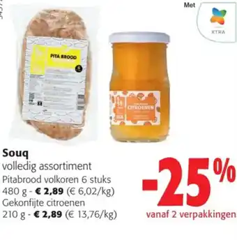 Colruyt Souq volledig assortiment aanbieding