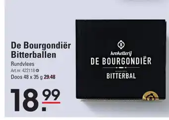 Sligro-M De Bourgondiër Bitterballen 48 x 35 g aanbieding