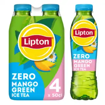 Delhaize Ice Tea | Green Mango Chamomile | Zero | Bruisend | RPET aanbieding