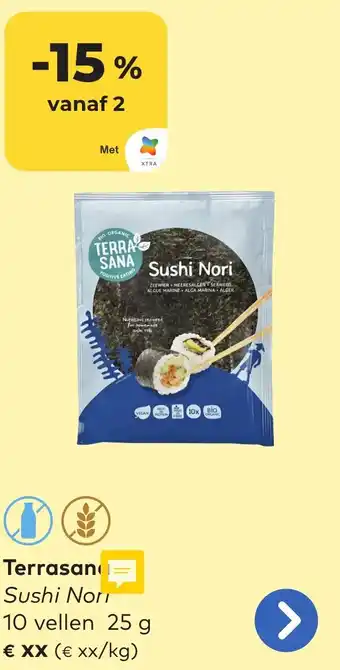 OKay Terrasana Sushi Nori 10 vellen 25 g aanbieding