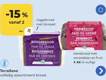 OKay TerraSana volledig assortiment brood aanbieding