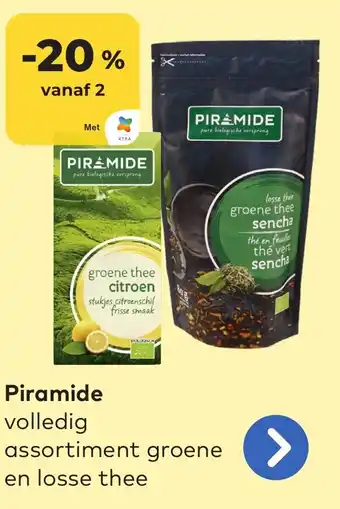 OKay Piramide volledig assortiment groene en losse thee aanbieding