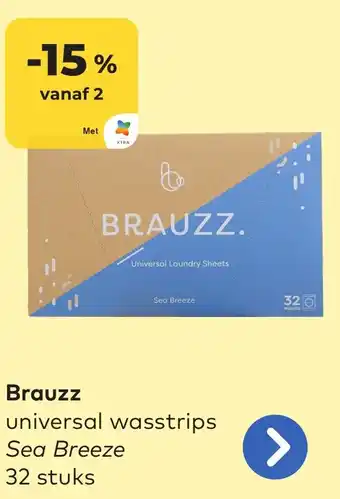 OKay Brauzz universal wasstrips Sea Breeze 32 stuks aanbieding