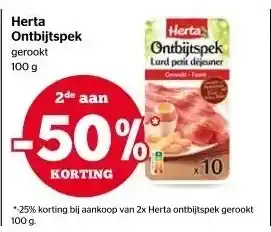Spar Herta Ontbijtspek aanbieding