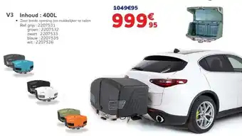 Auto5 TOWBOX Inhoud : 400L aanbieding