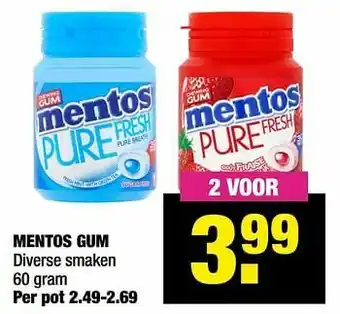 Big Bazar Mentos gum aanbieding