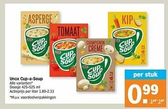 Albert Heijn Unox cup-a-soup aanbieding