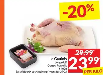 Intermarché Le Gaulois Jonge duif aanbieding