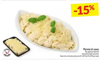 Intermarché Penne in saus aanbieding