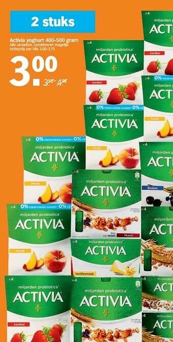 Albert Heijn Activia yoghurt aanbieding