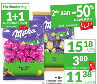 Intermarché Milka Chocolade eieren aanbieding