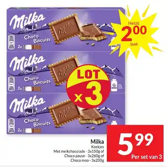 Intermarché Milka Koekjes aanbieding