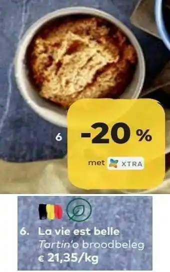 Bio Planet La vie est belle tartin`o broodbeleg aanbieding