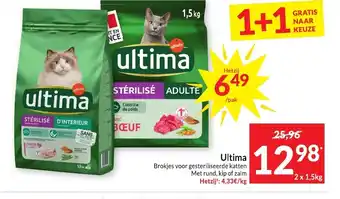 Ultima Brokjes voor gesteriliseerde katten 2 x 1,5 kg