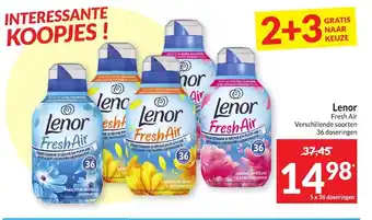 Intermarché Lenor Fresh Air 5 x 36 doseringen aanbieding
