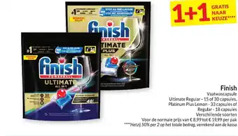 Intermarché Finish Vaatwascapsule aanbieding
