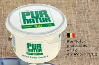 Bio Planet Pur natur plattekaas aanbieding