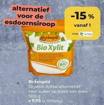 Birkengold organic xylitol alternatief voor suiker op basis van mais