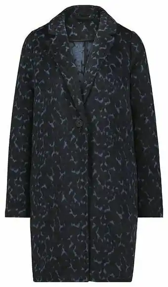 HEMA Damesjas Met Wol Donkerblauw (donkerblauw)