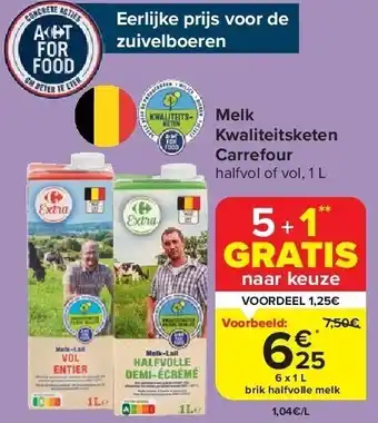 Carrefour Melk Kwaliteitsketen Carrefour aanbieding