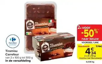 Carrefour Tiramisu Carrefour aanbieding