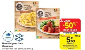 Carrefour Bereide gerechten Carrefour aanbieding