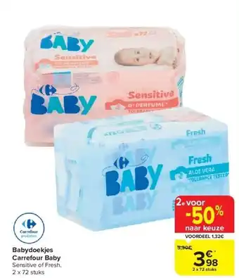 Carrefour Babydoekjes Carrefour Baby aanbieding