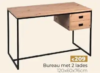 Bureau met 2 lades