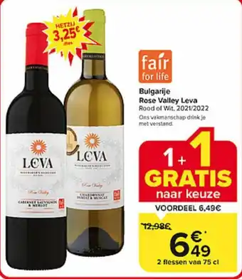 Carrefour Market Bulgarije Rose Valley Leva aanbieding