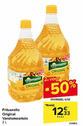 Carrefour Market Frituurolie Original Vandemoortele aanbieding