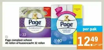 Albert Heijn Page compleet schoon of kussenzacht aanbieding