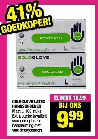 Goldglove latex handschoenen