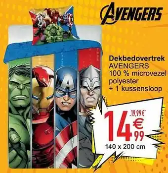 Dekbedovertrek avengers