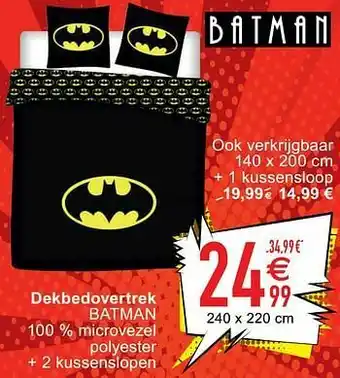 Cora Dekbedovertrek batman aanbieding