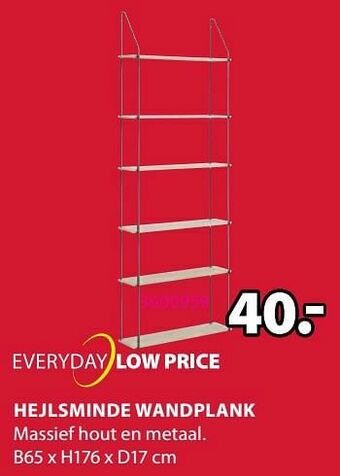 Jysk Hejlsminde wandplank aanbieding