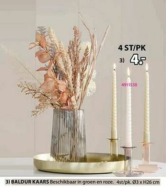 Jysk Baldur kaars aanbieding