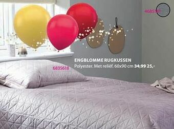 Jysk Engblomme rugkussen aanbieding