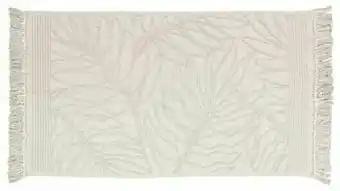 HEMA HEMA Badmat 50x85 Bladeren Beige (zand) aanbieding