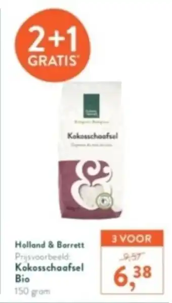 Holland & Barrett Kokosschaafsel Bio 150 gram aanbieding