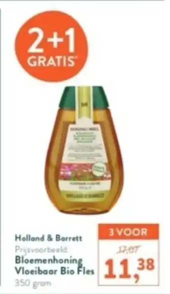 Holland & Barrett Bloemenhoning Vloeibaar Bio Fles 350 gram aanbieding